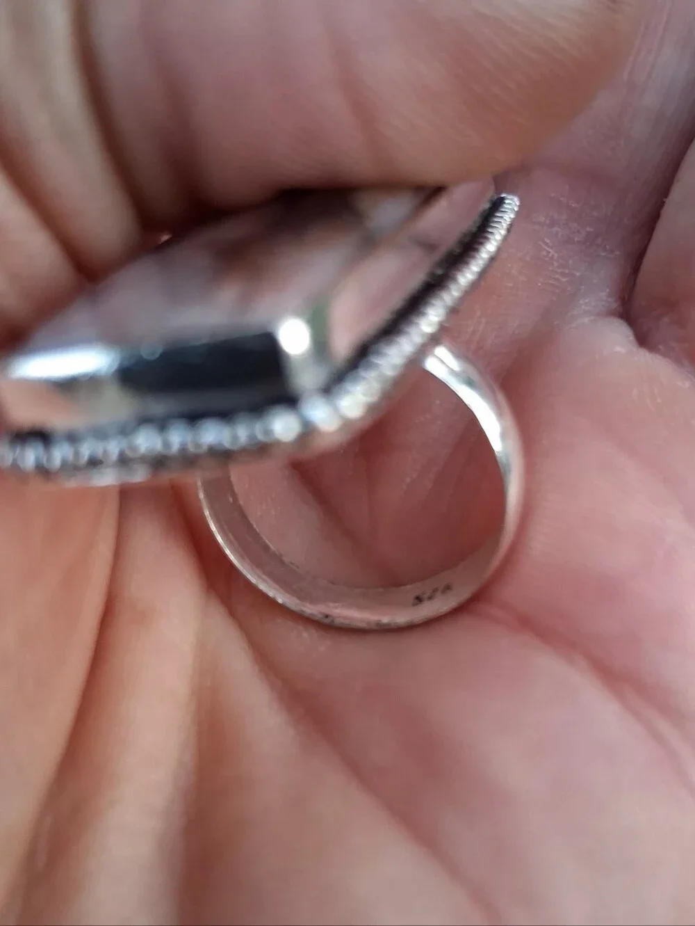 🩷Peruvian Pink Opal Sterling Silver Ring